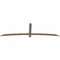 Ekena Millwork Bellingham Smooth Timber Gable Bracket, Douglas Fir, 96"W x 28"H x 1 1/2"D x 3 1/2"F, 7/12 Pitch GBW096X28X0204BEL00SDF - alternate 4